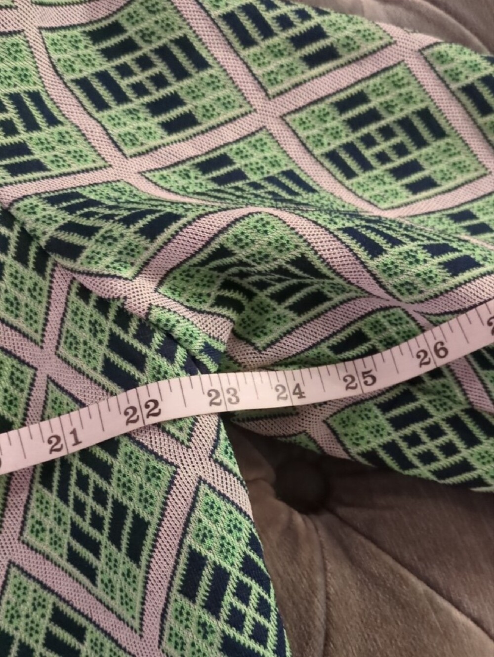 Vintage Deadstock Green Geometric Patterned Jacket - Picture 2 of 6